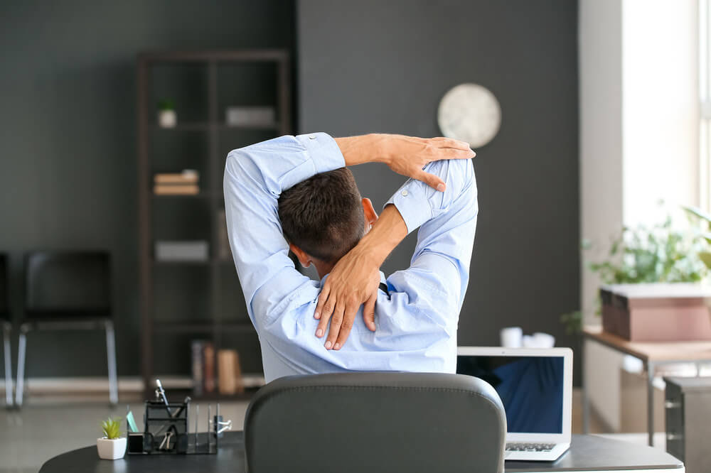 Stretchen op werk